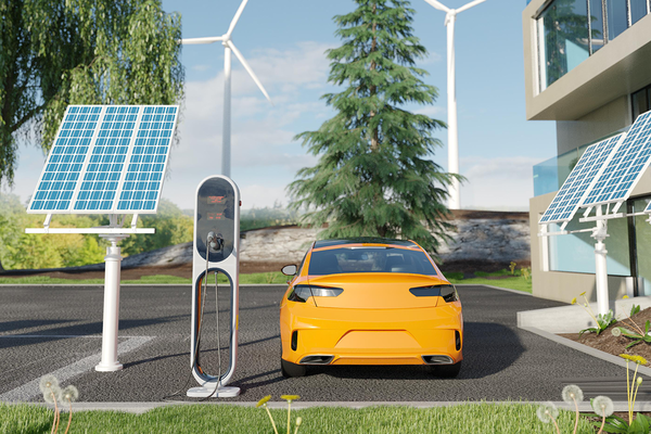 Solar-Ladestation E-Auto © freepik.com