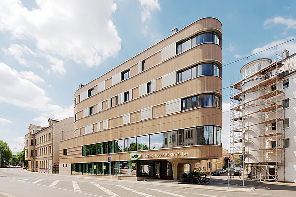 Leipzig-Lindenau Holzhochbau