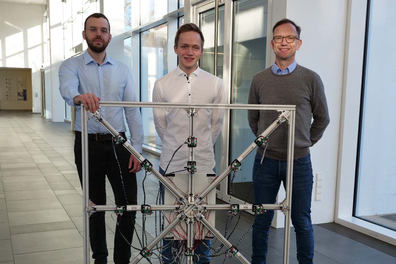BeaMove Team (v.l.n.r.): M.Eng. Andreas Blum, B.Eng. Elias Grunenberg, Prof. Mathias Rudolph 