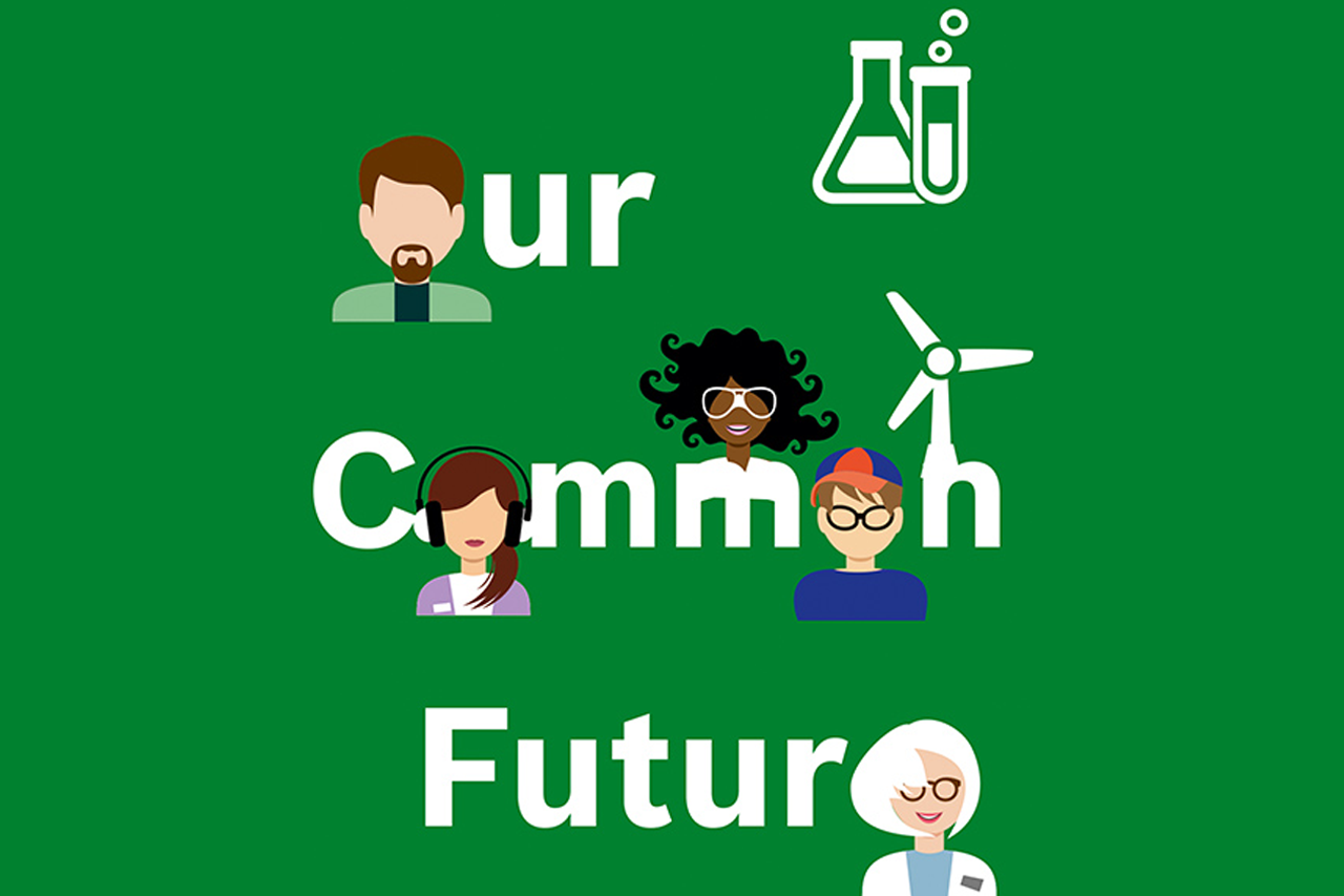Logo Our Common Future copyright Robert Bosch Stiftung