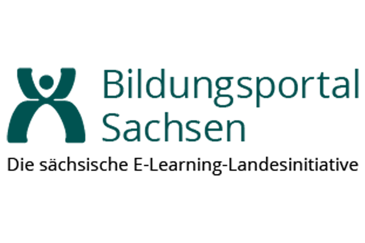 Logo Bildungsportal Sachsen/bei Verlinkung führt Link zur Website des Förderers